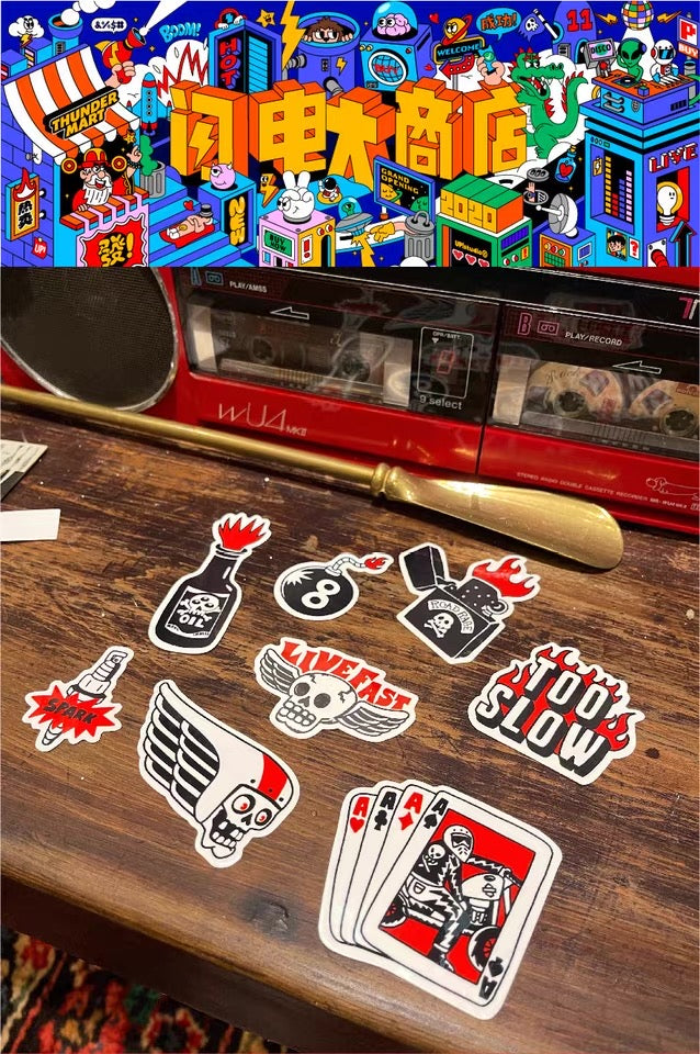 THUNDER MART® "RIDE" STICKERS