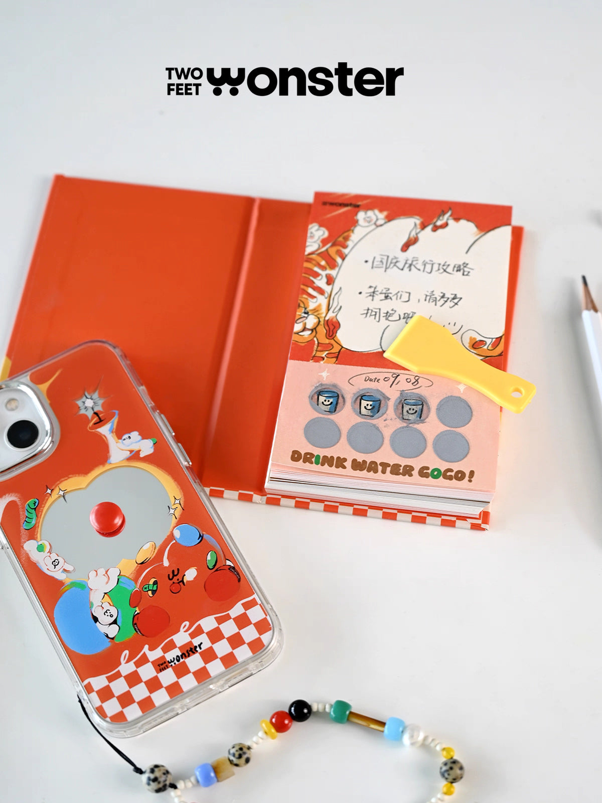 Two Feet Monster® "DRINK WATER" MEMO PAD