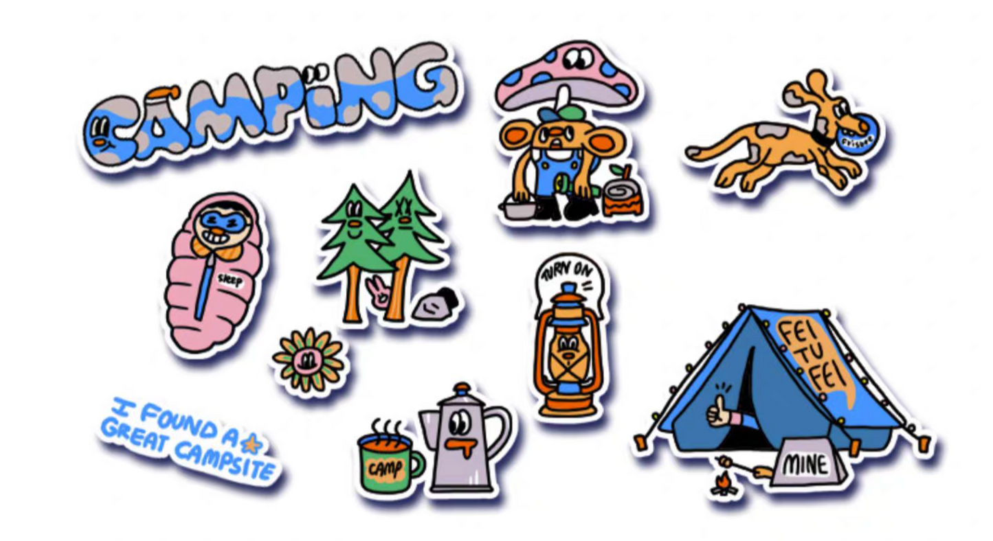 FEITUFEI® CAMPING STICKER