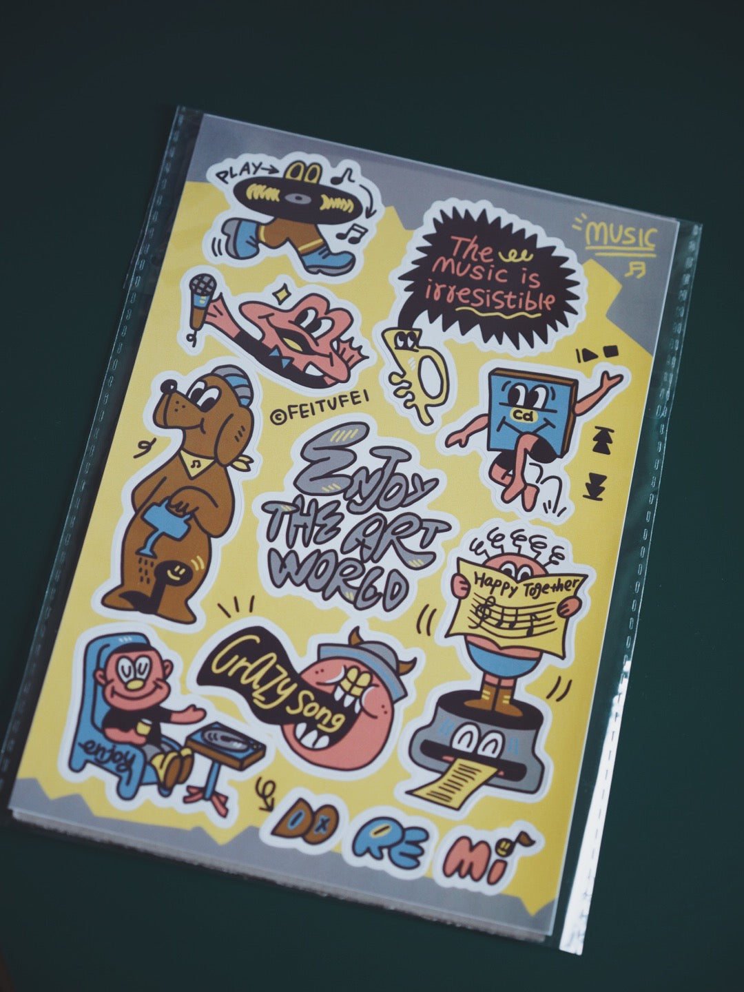 FEITUFEI® ENJOY THE ART WORLD STICKER