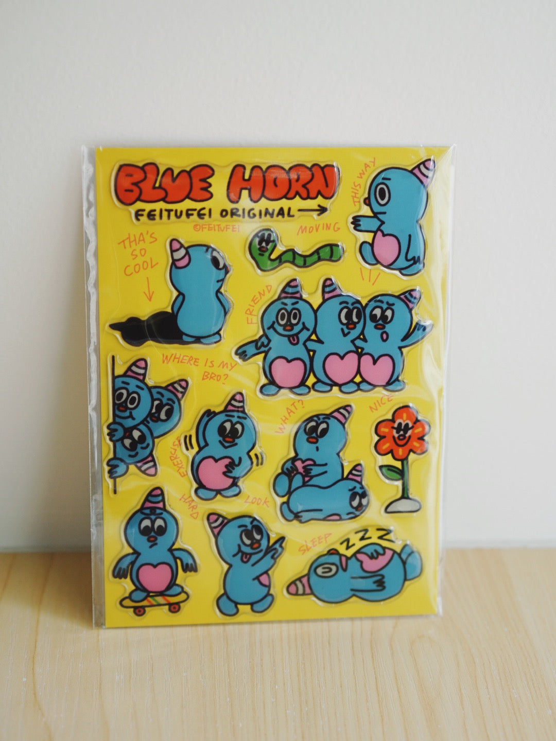 FEITUFEI® BLUE HORN STICKER