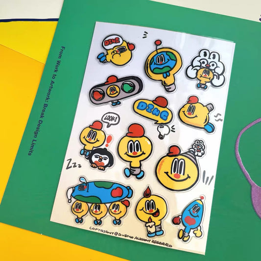 DUSTWO® LIGHT BULB BUBBLE STICKERS
