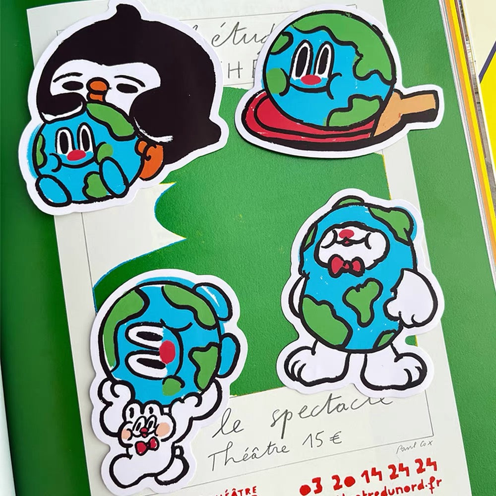 DUSTWO® EARTH LARGE STICKER SET