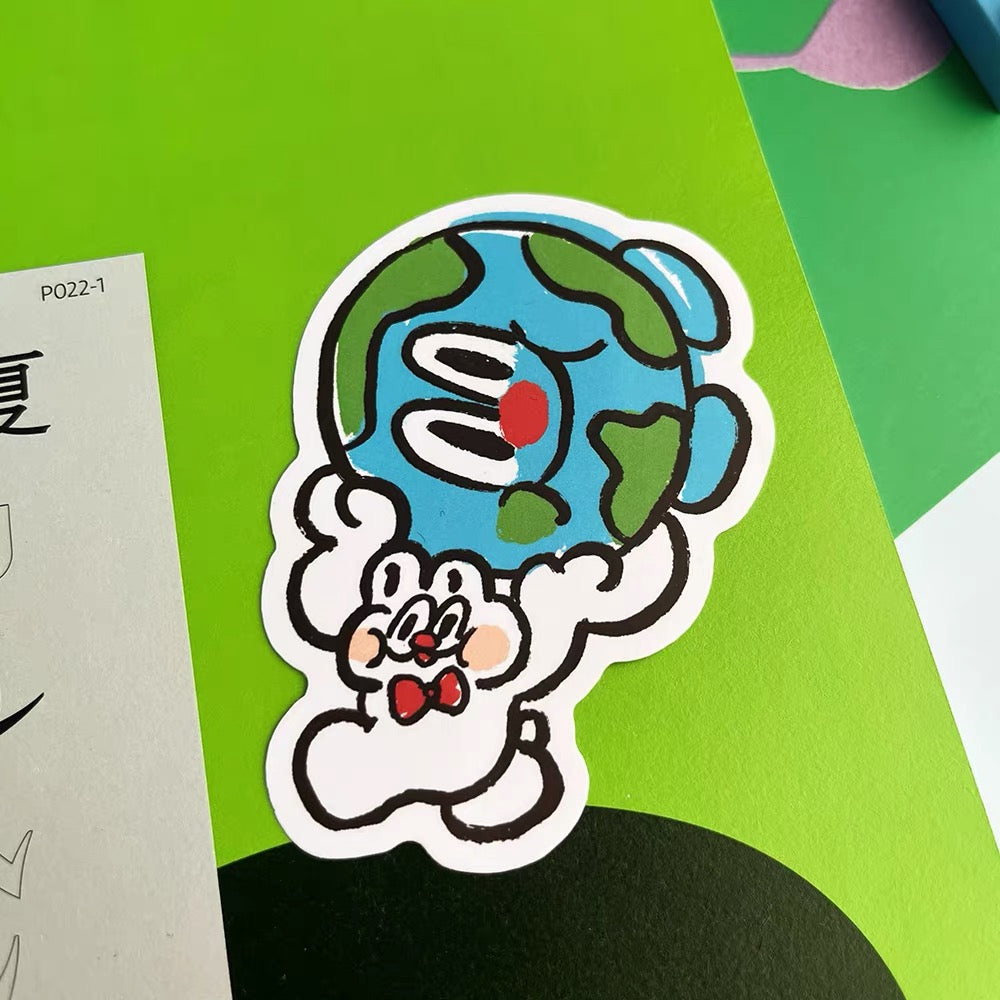 DUSTWO® EARTH LARGE STICKER SET