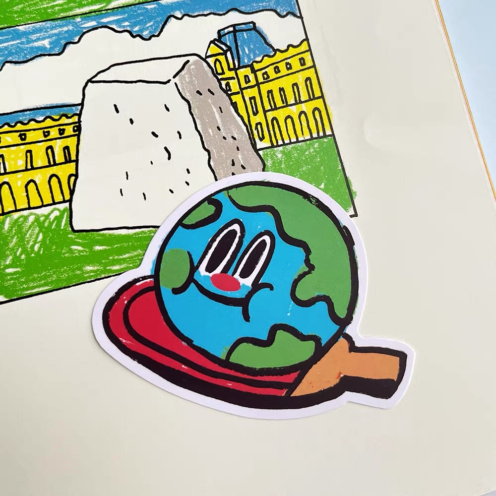 DUSTWO® EARTH LARGE STICKER SET
