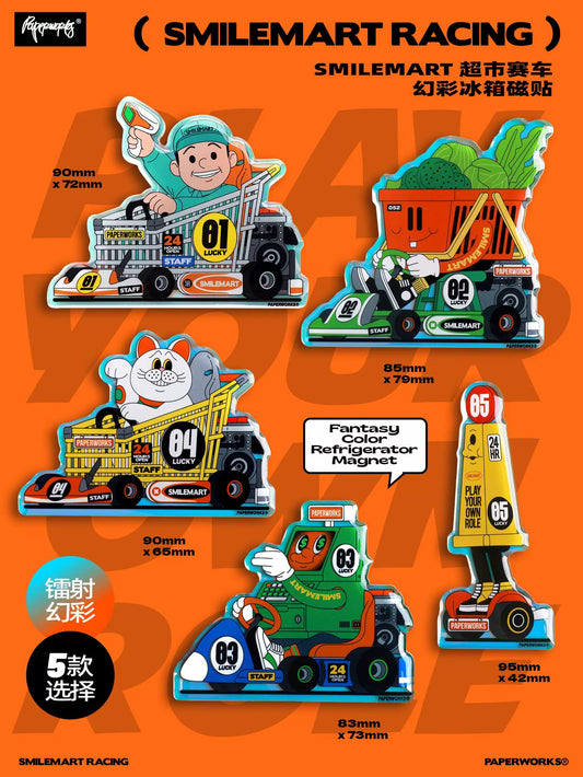 PAPERWORKS® SMILEMART RACING MAGNET