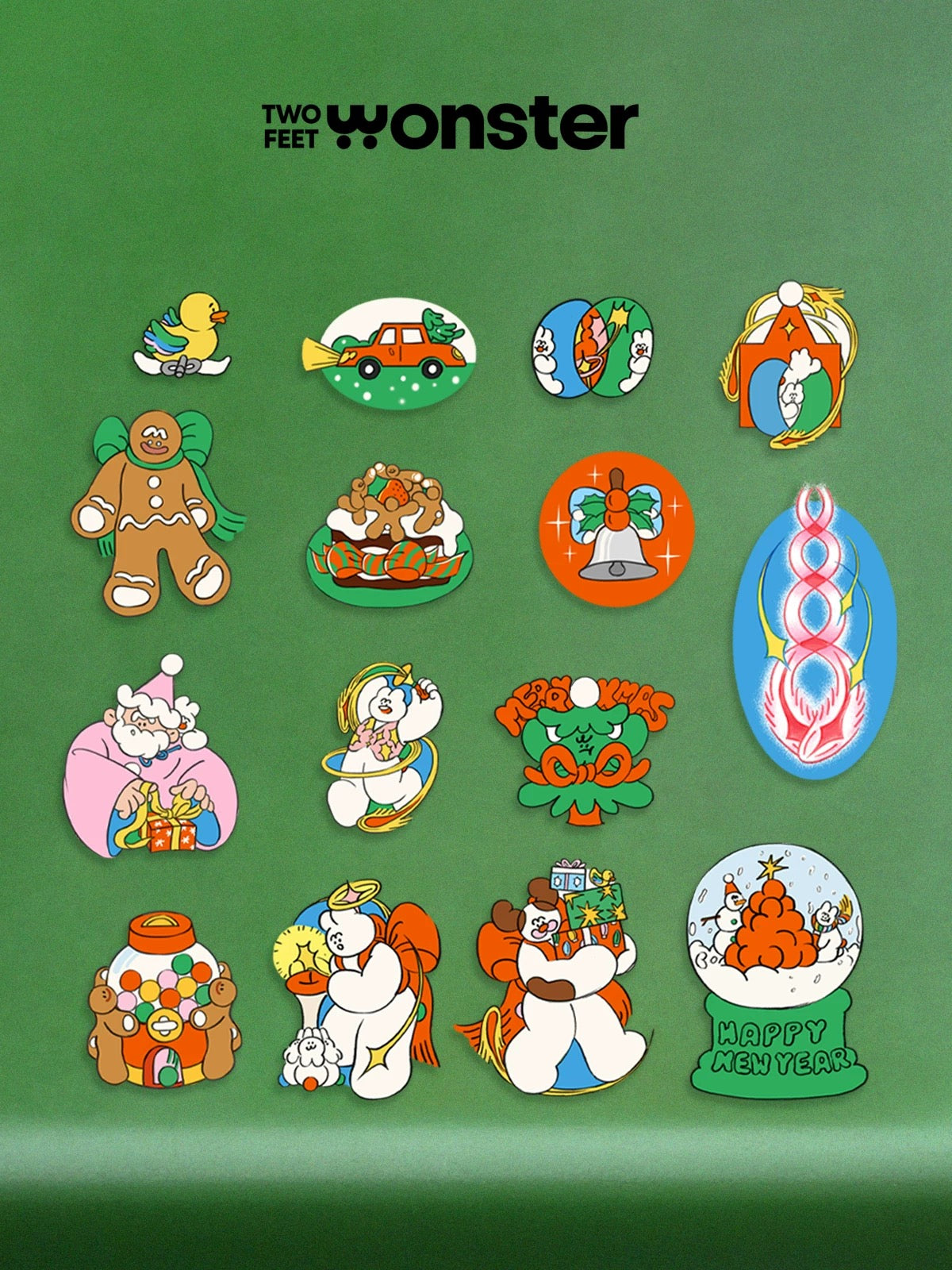 Two Feet Monster® NEW YEAR STICKERS
