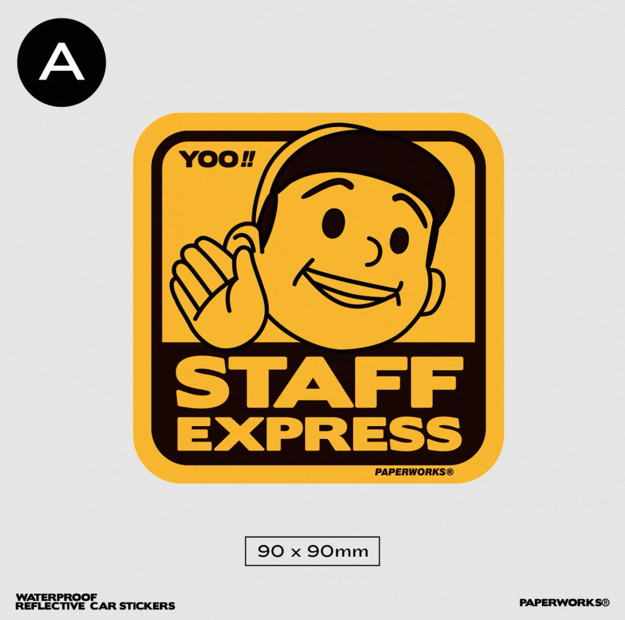 PAPERWORKS® REFLECTIVE CAR STICKERS
