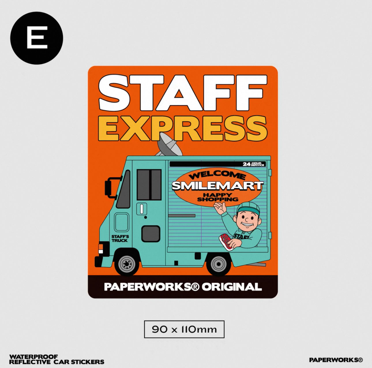PAPERWORKS® REFLECTIVE CAR STICKERS