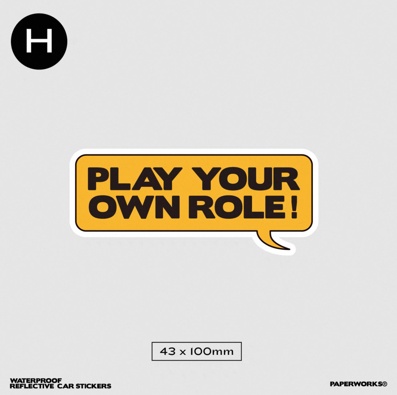 PAPERWORKS® REFLECTIVE CAR STICKERS