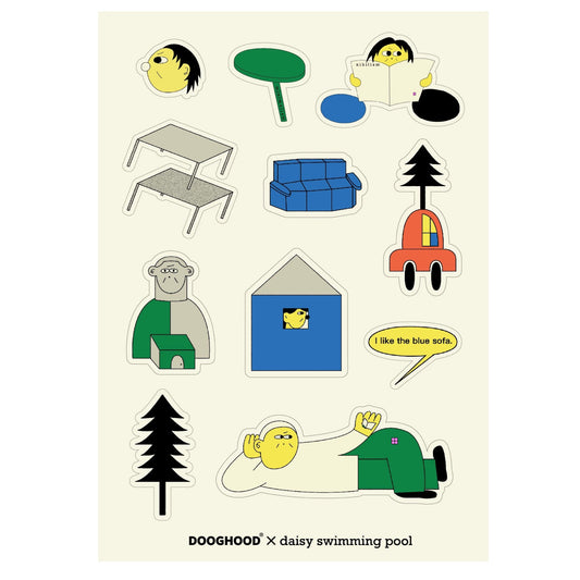 DOOGHOOD® × daisy swimming pool STICKERS