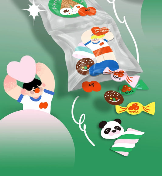 Two Feet Monster® SWEETLY BUDDY STICKERS