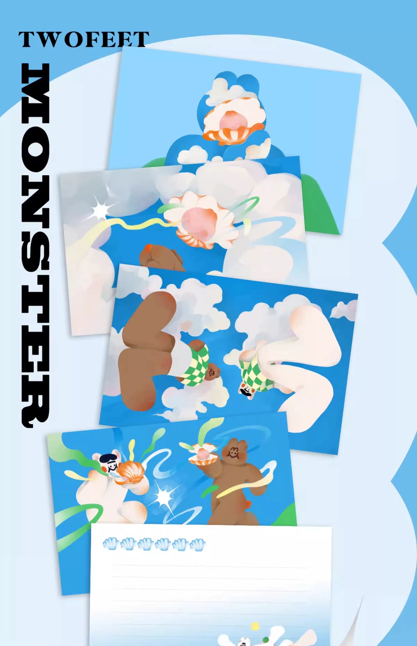 Two Feet Monster® POSTCARDS
