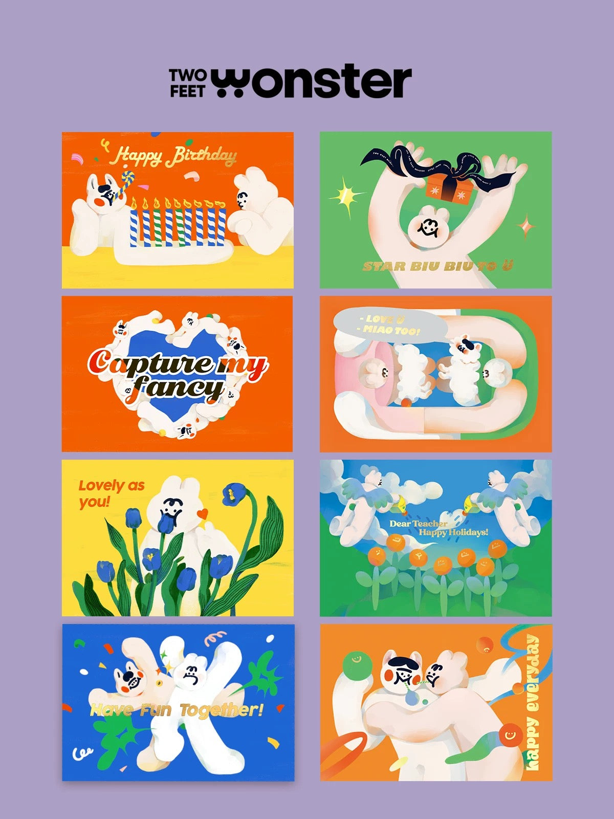 Two Feet Monster® GREETING CARDS
