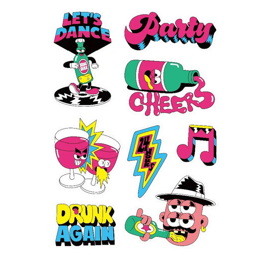 THUNDER MART® "DRINKING" STICKERS