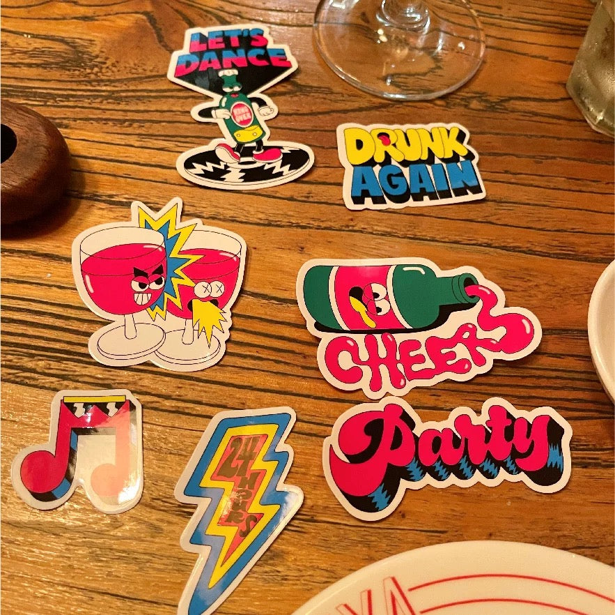 THUNDER MART® "DRINKING" STICKERS