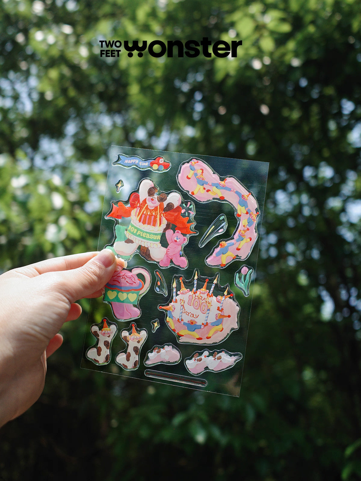 Two Feet Monster® "101 Pleasure" 3D STICKERS