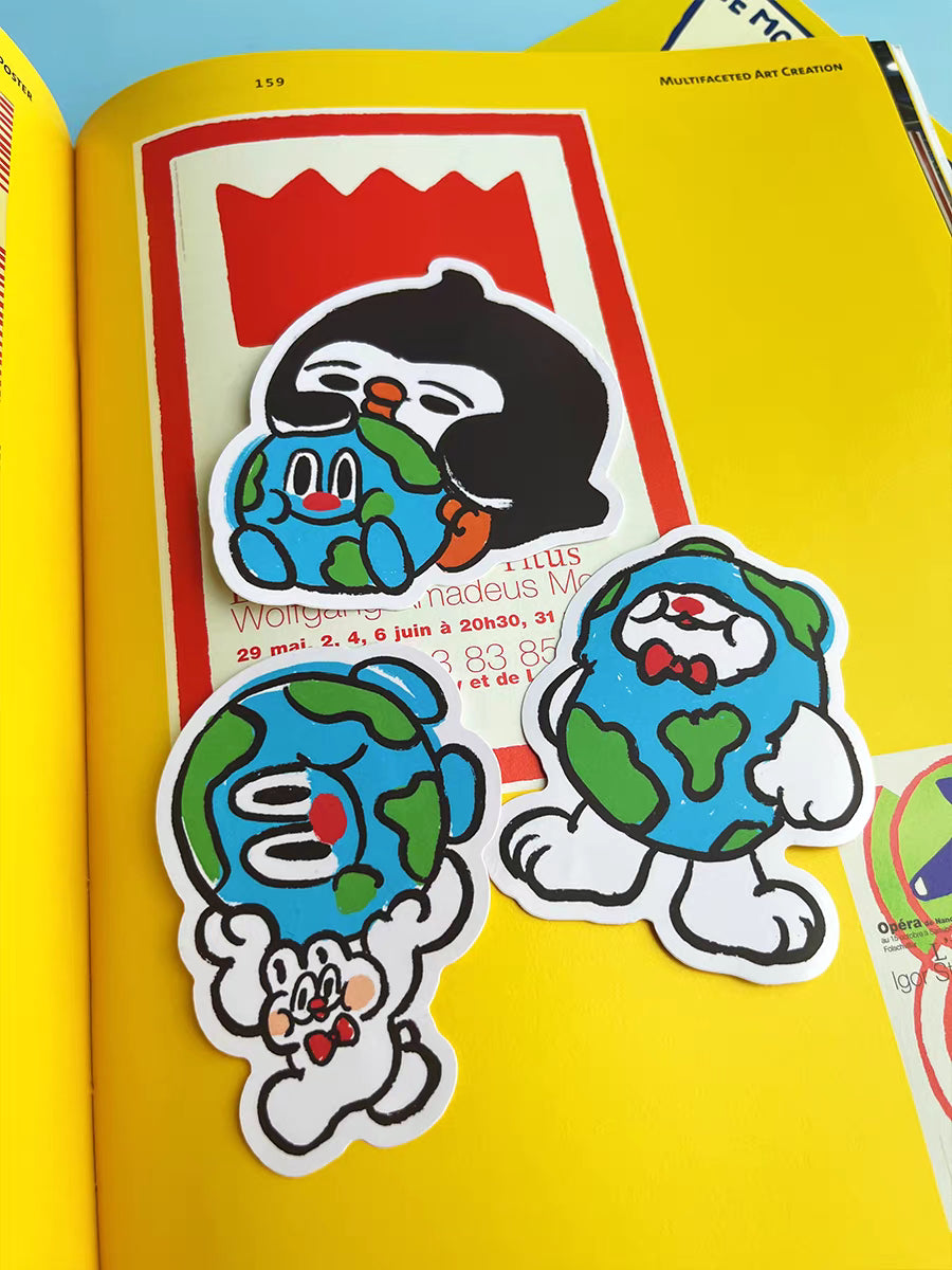 DUSTWO® EARTH LARGE STICKER SET