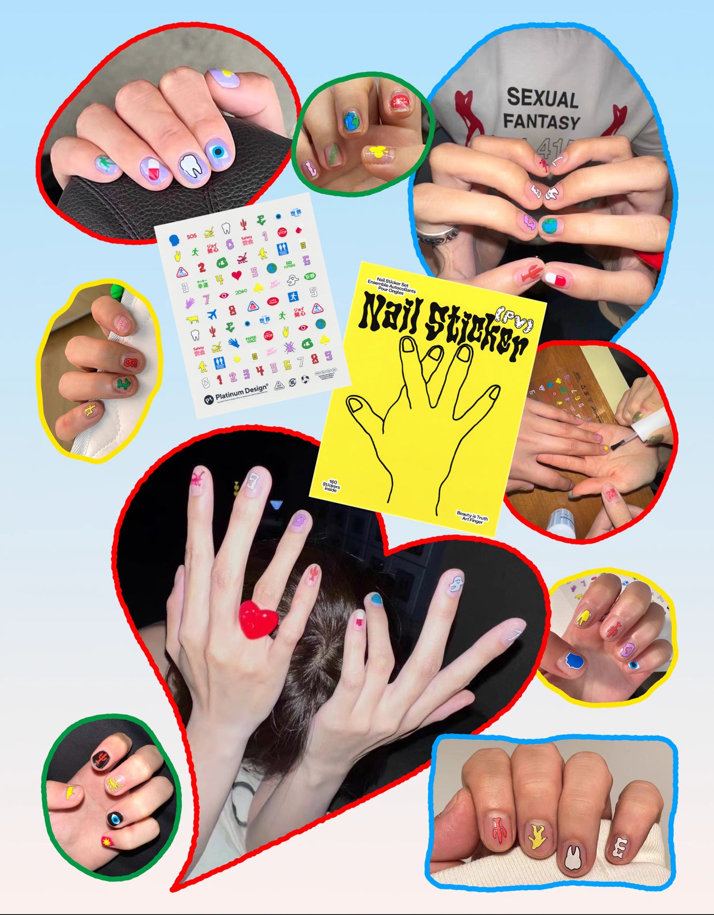 Paper voice® NAIL STICKERS