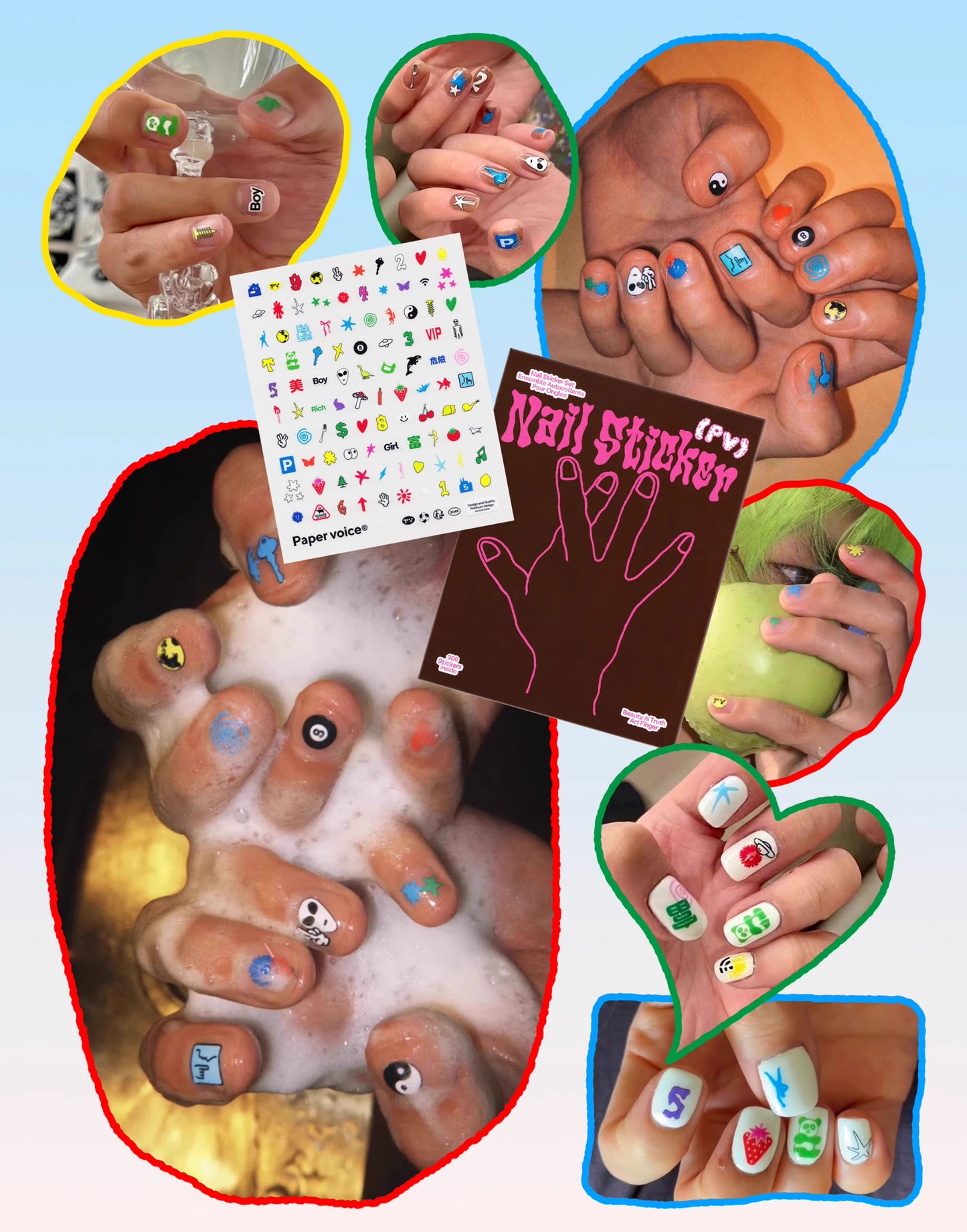 Paper voice® NAIL STICKERS 2.0