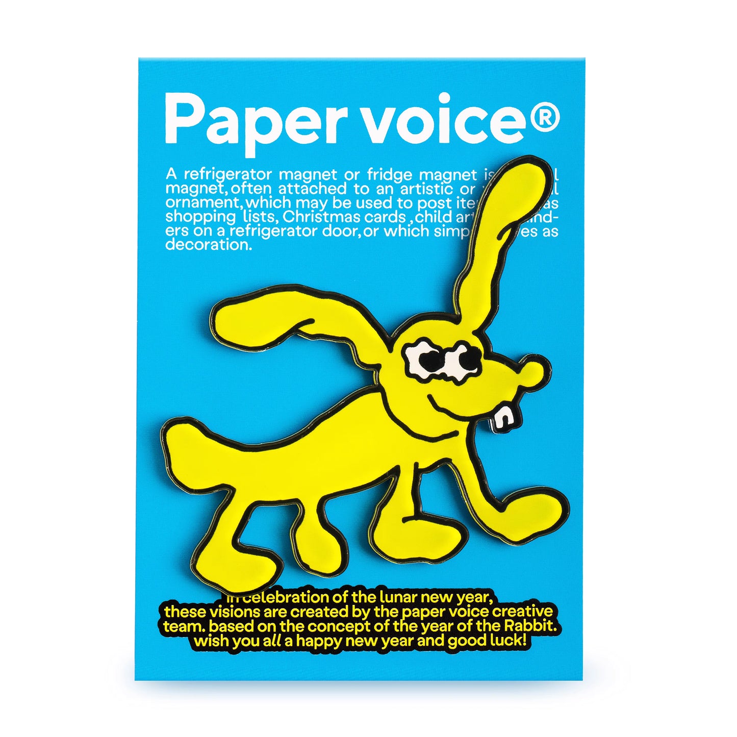 Paper voice® YELLOW DOG MAGNET