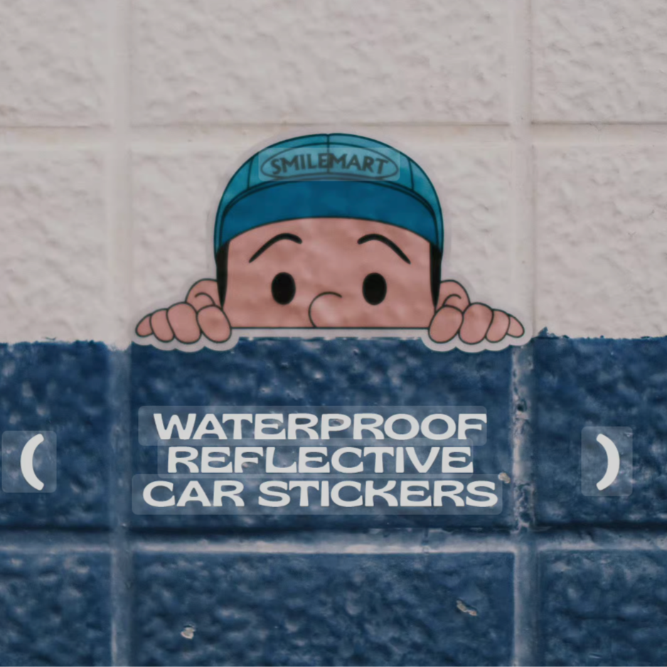PAPERWORKS® REFLECTIVE CAR STICKERS