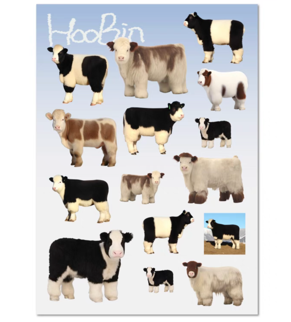 HooBin® HEILAN COO STICKER SET