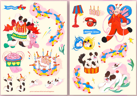 Two Feet Monster® "101 Pleasure" 3D STICKERS