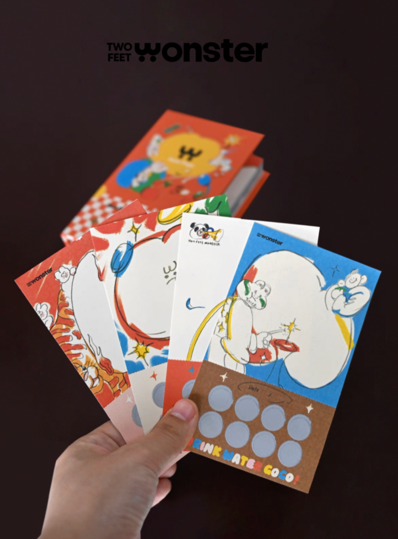 Two Feet Monster® "DRINK WATER" MEMO PAD