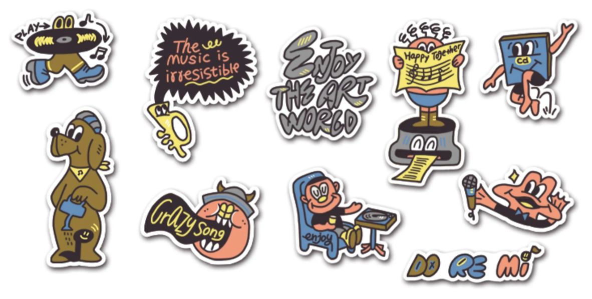 FEITUFEI® ENJOY THE ART WORLD STICKER