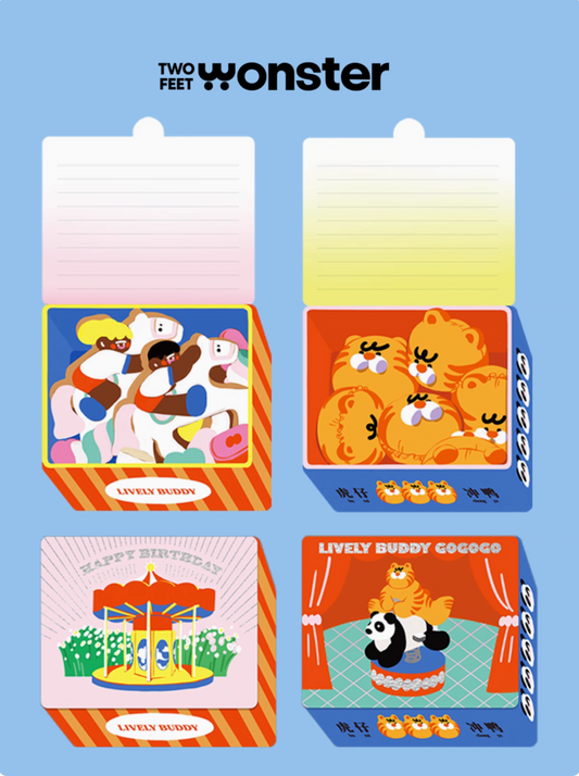 Two Feet Monster® "SUPRISE BOX" GREETING CARD